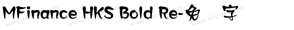 MFinance HKS Bold Re字体转换